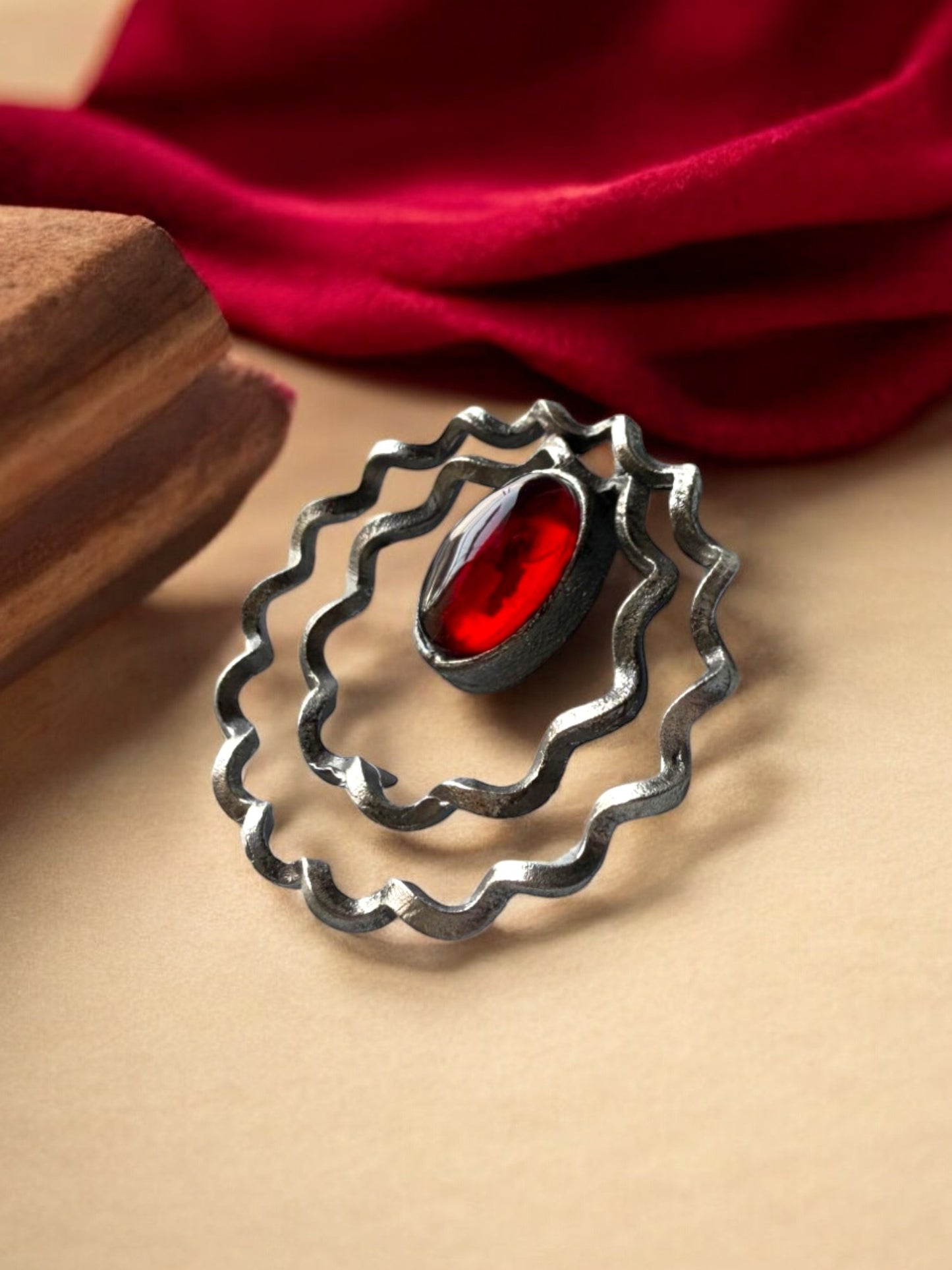 Silver Contemporary Drop Earrings
