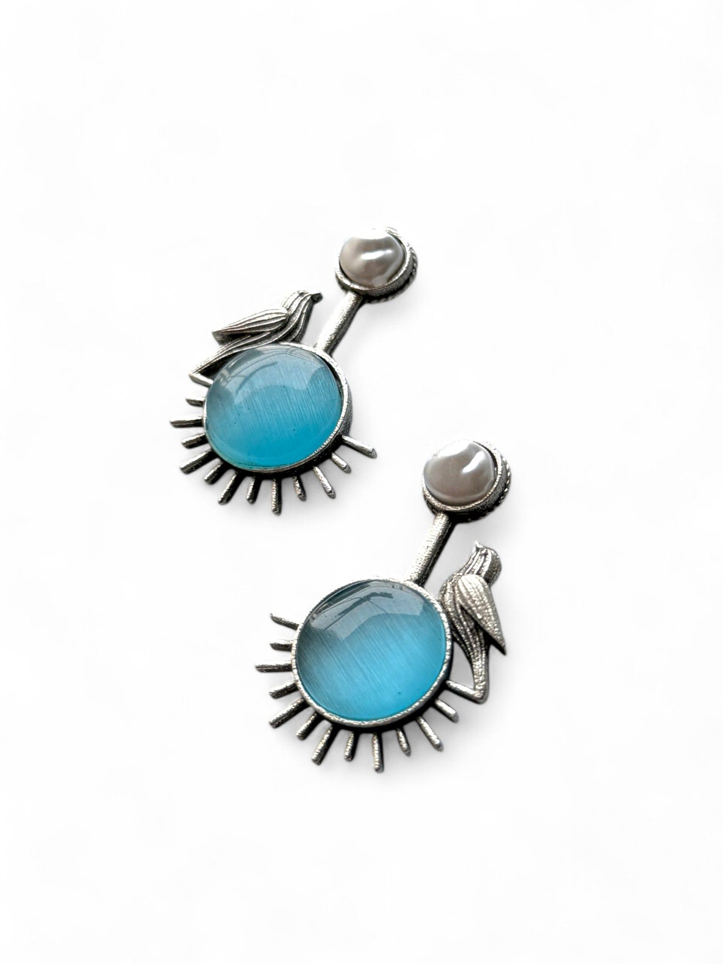 German Silver Bird Earrings
