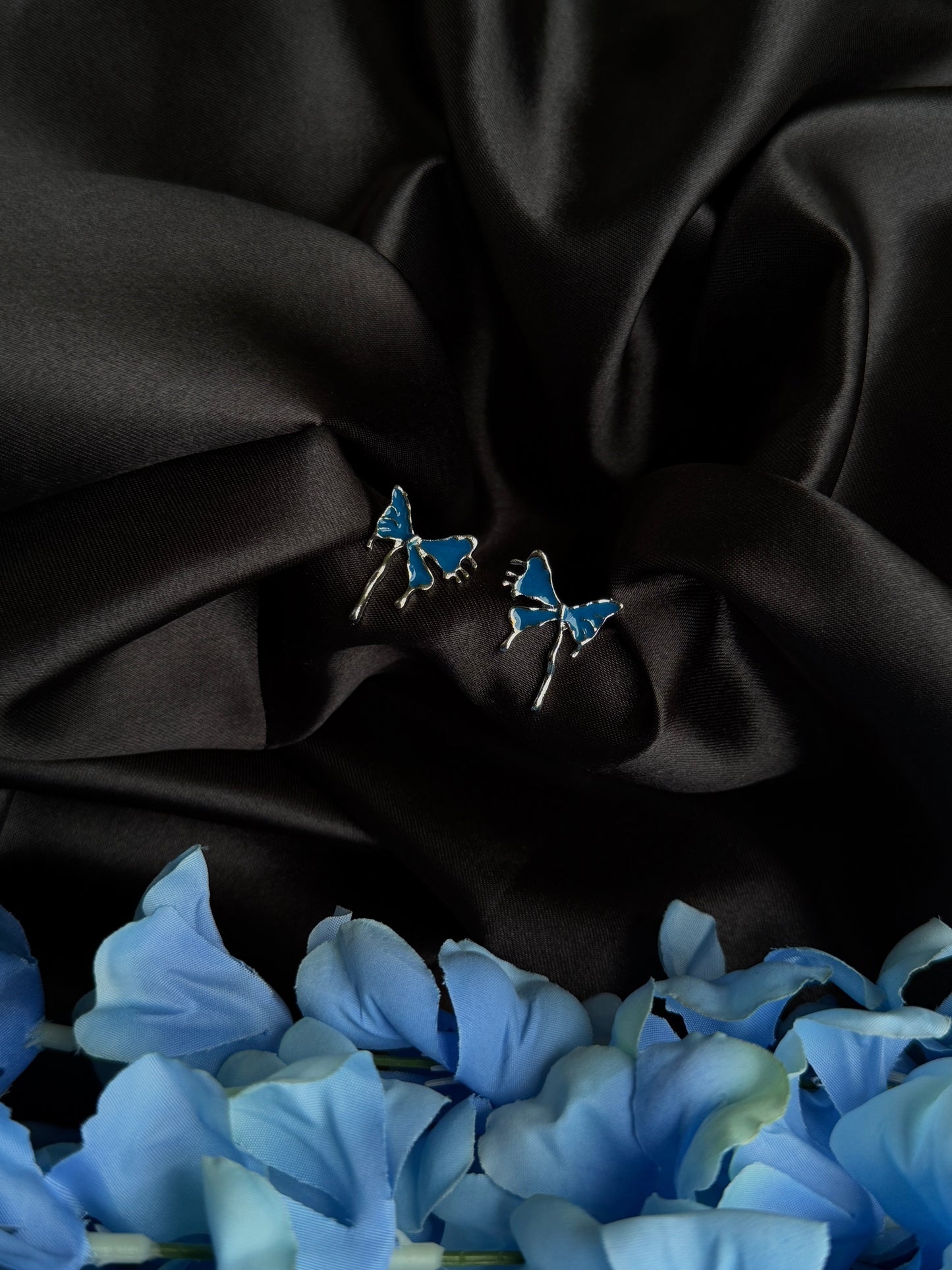 Anti-Tarnish Dual Butterfly Earrings
