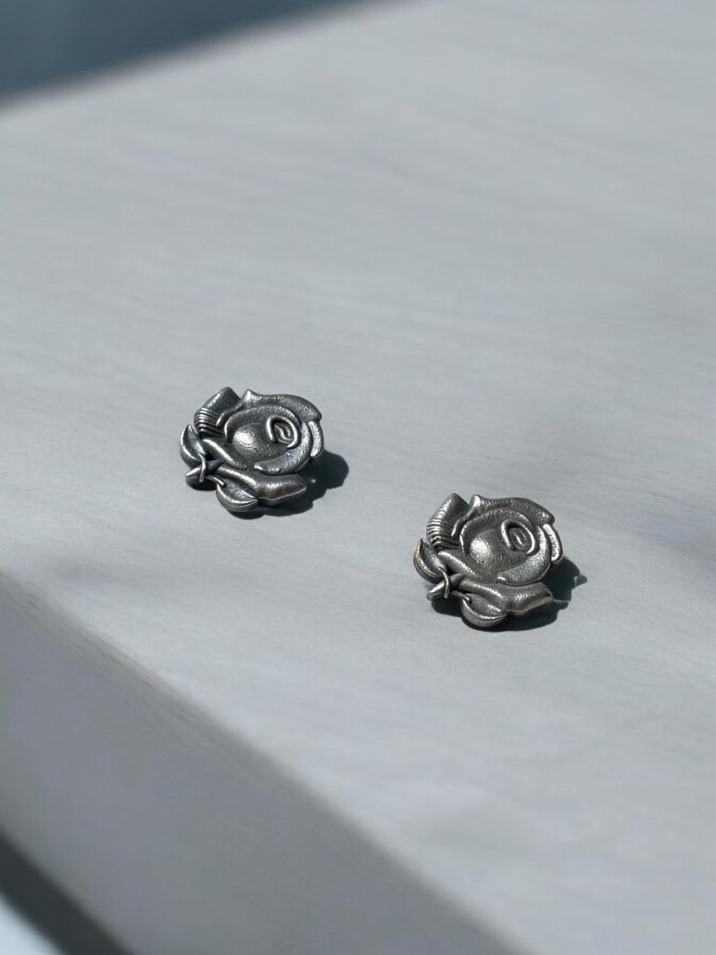 Charming Rose Stud Earrings