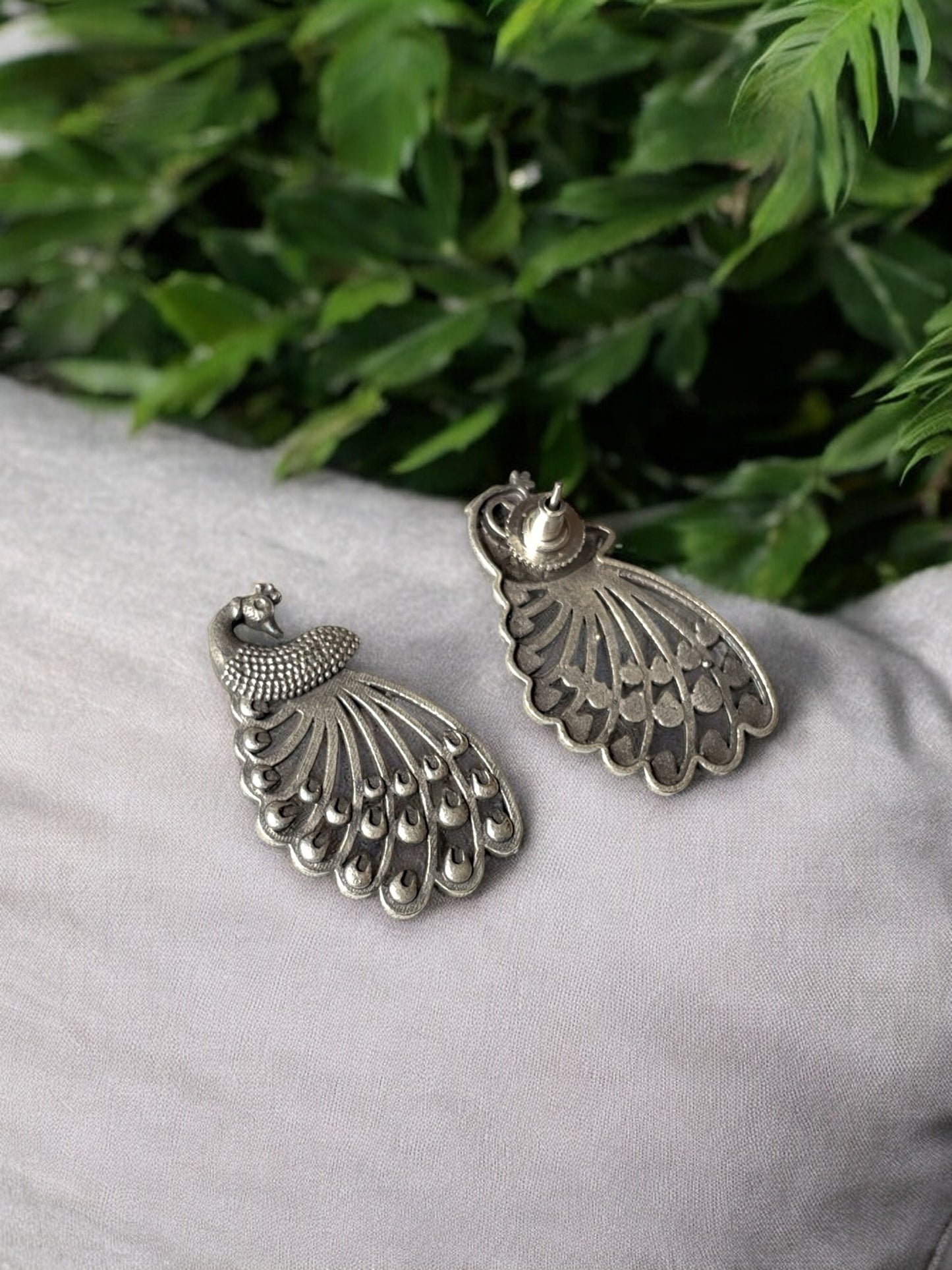 Elegant Peacock Design Earrings