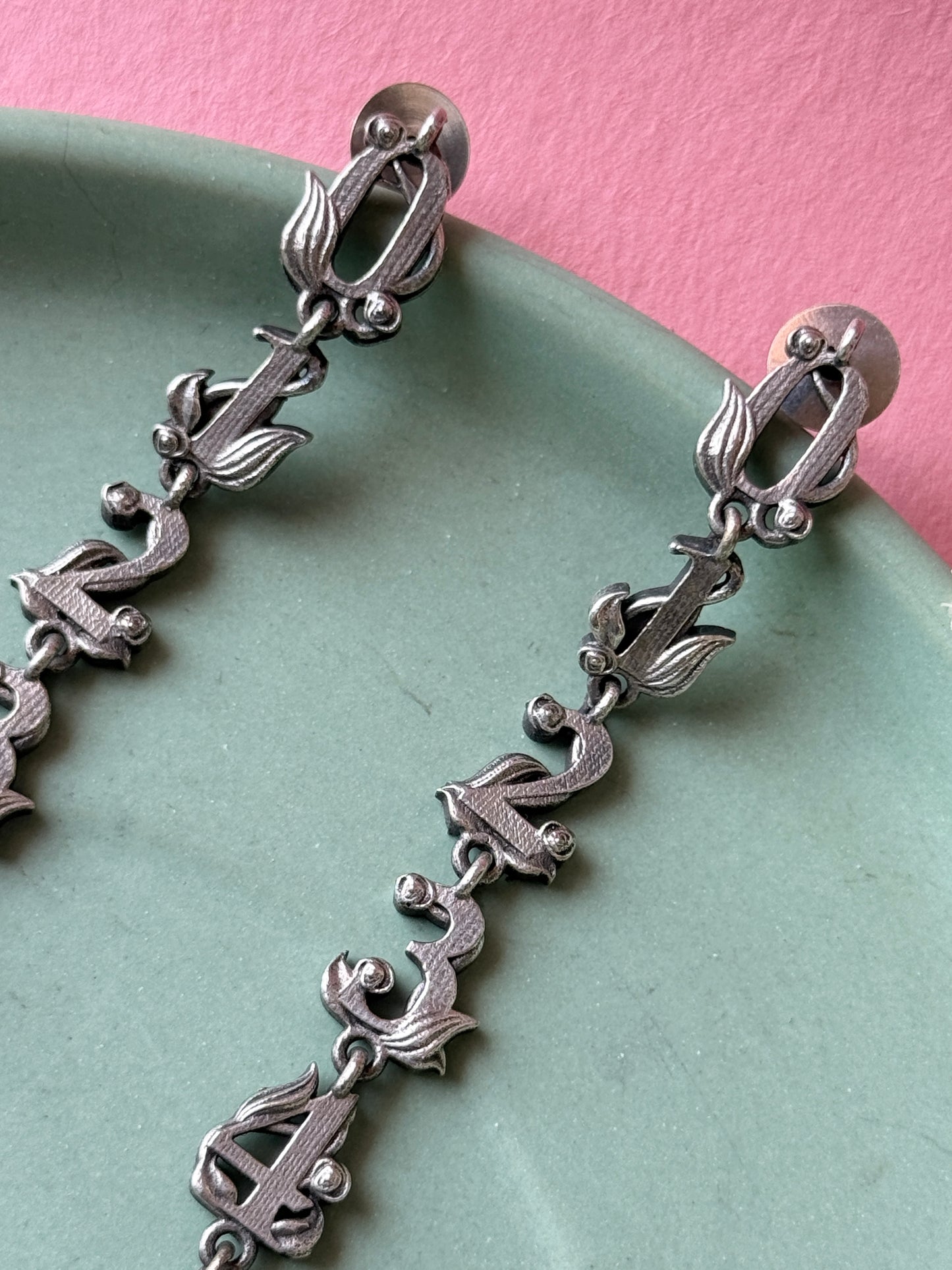 Numerical Dangling Earrings – Modern Statement Design
