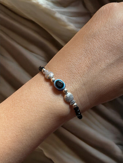 Evil Eye Fish Charm Bracelet