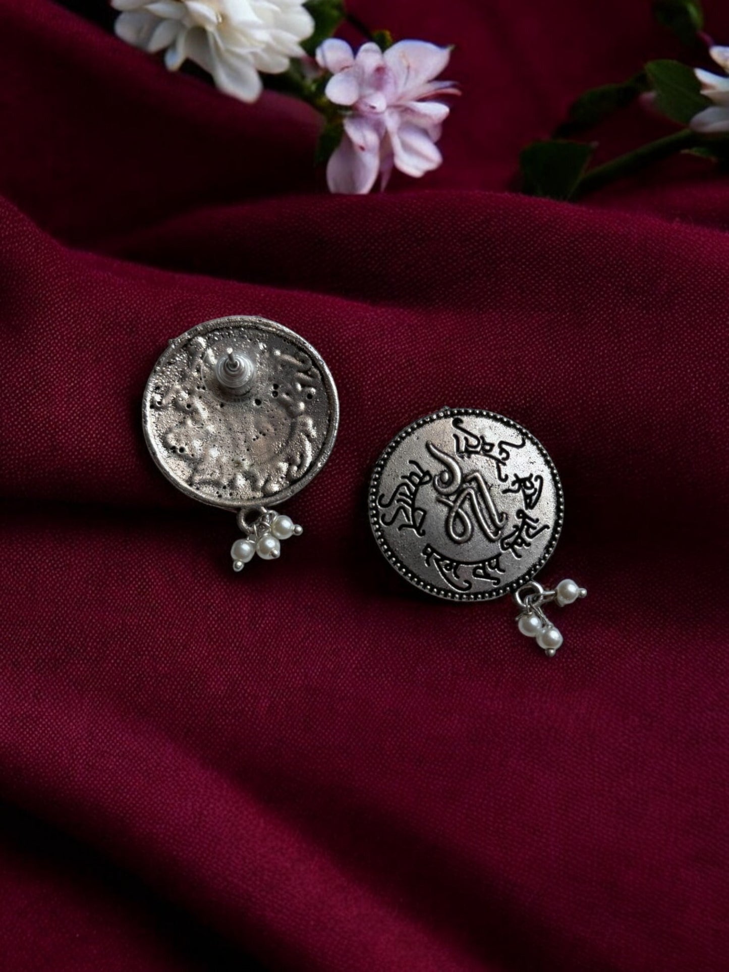 Silver Replica Lightweight Maa Stud