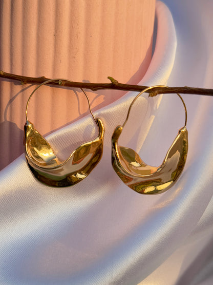 Anti-Tarnish Twisted Fula Earrings