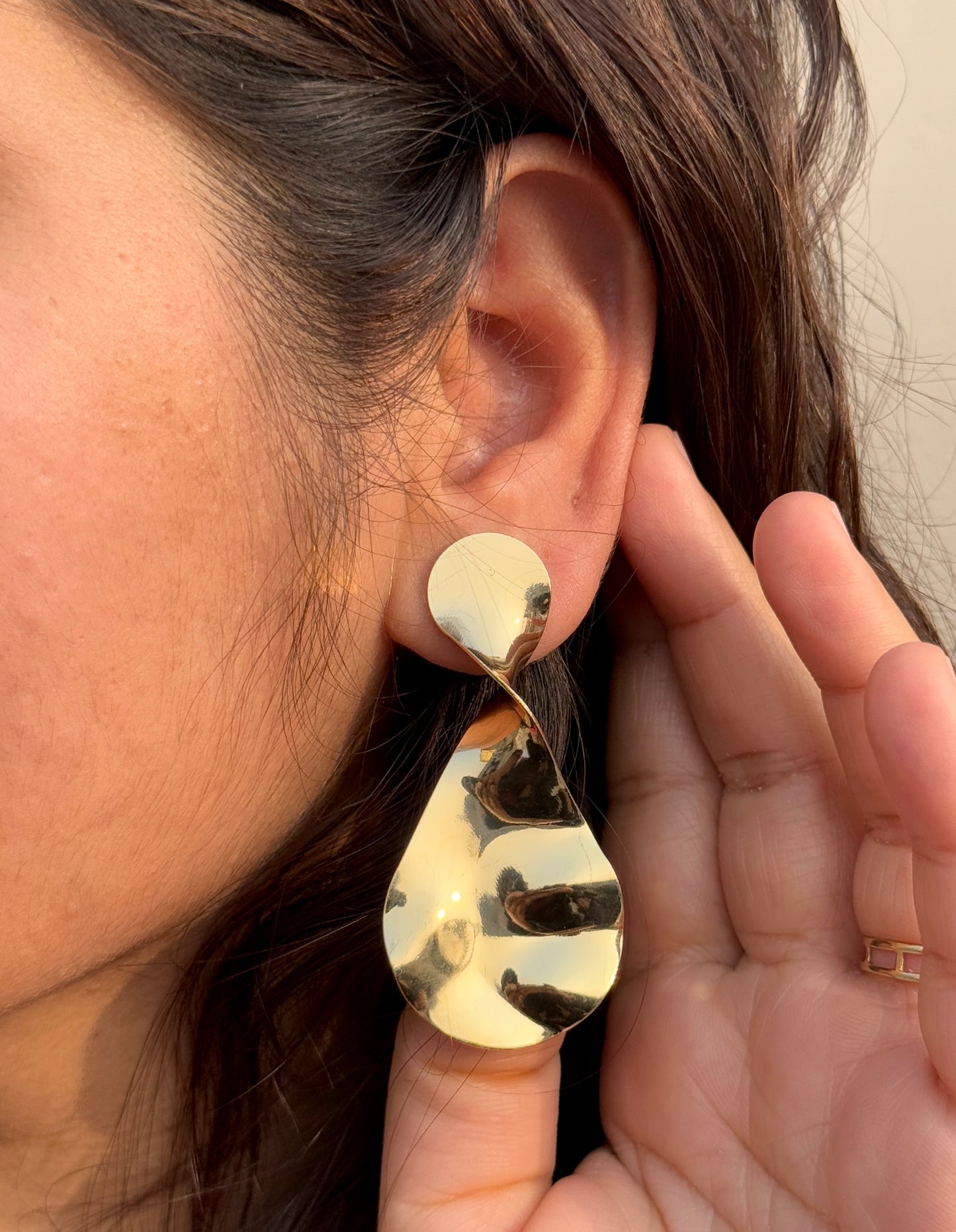 Anti-Tarnish Asymmetrical Earrings