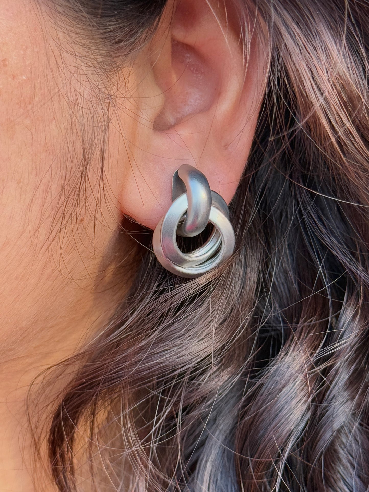 Western Grey Anti-Tarnish Earrings