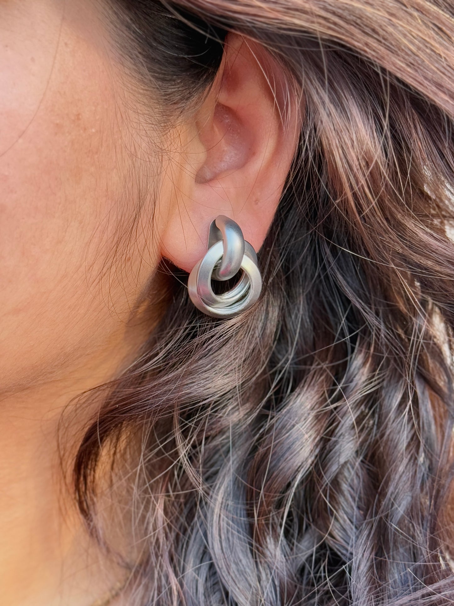 Western Grey Anti-Tarnish Earrings