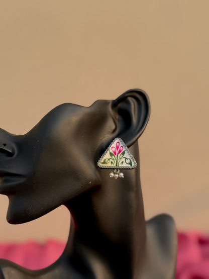 Artisan Hand-Painted Elegant Earrings