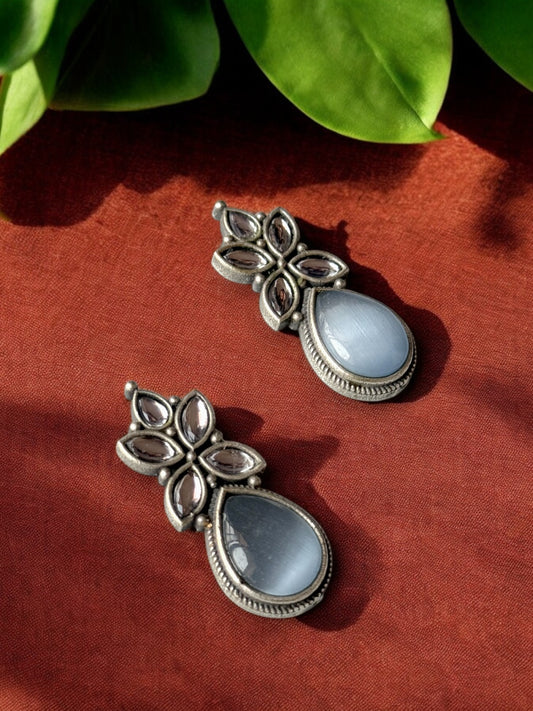 Multi-Colour Monalisa Stone Earrings