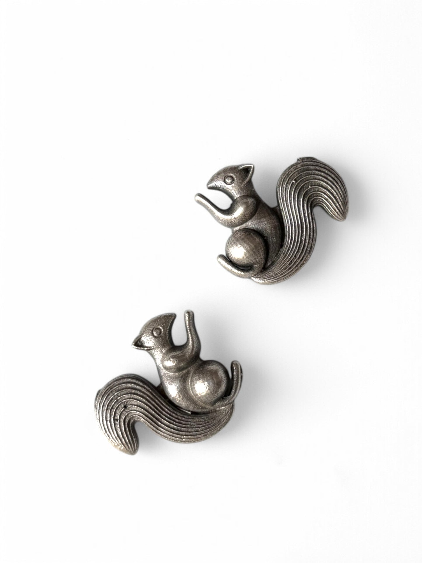 Squirrel German Silver Stud Earrings