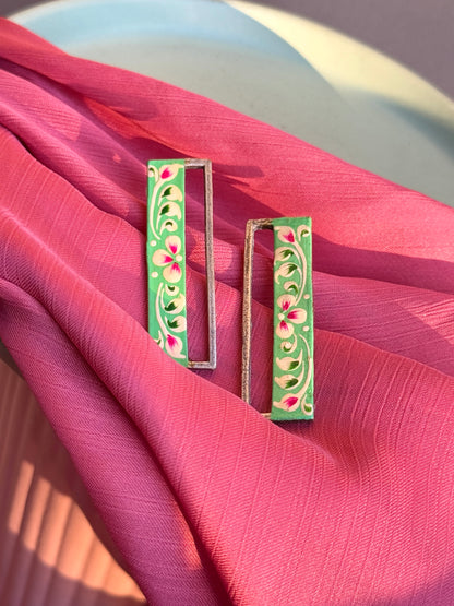 Hand-Painted Statement Earrings