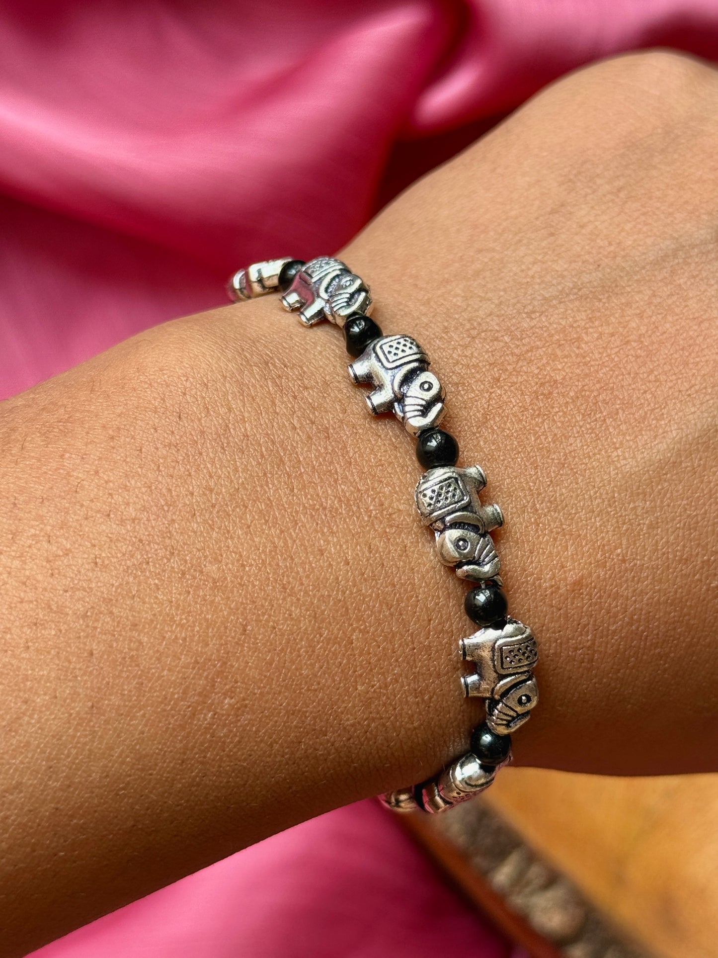 Elephant Charm Adjustable Bracelet