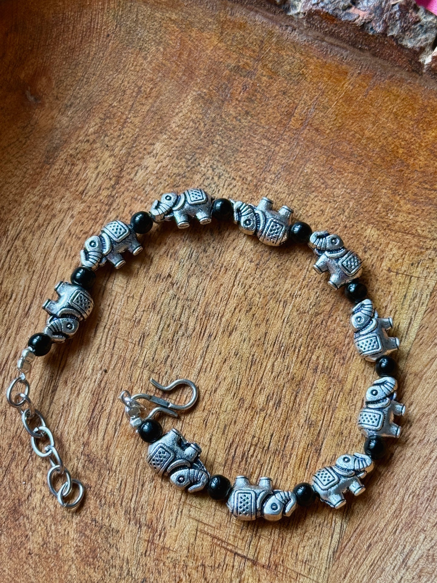 Elephant Charm Adjustable Bracelet