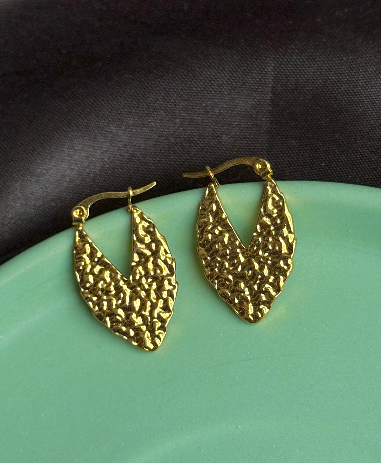 Anti-Tarnish Meshed Statement Earrings