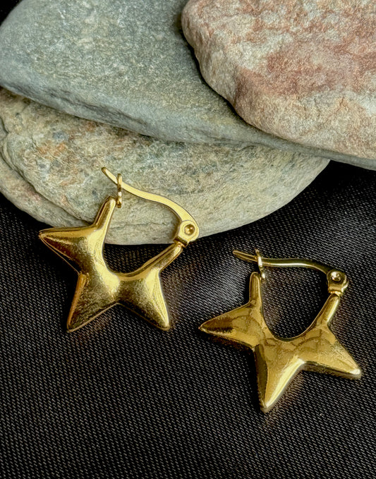 Minimal Star Anti-Tarnish Earrings