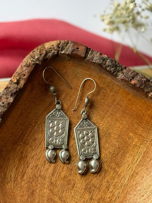 Silver Lookalike Lightweight Hanging Earrings