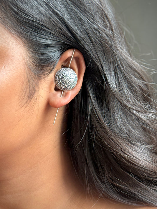 In-Ear Round Self-Engraved Ear Cuff
