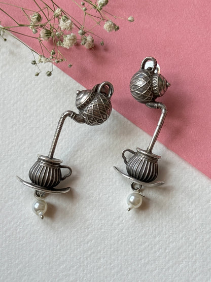 Tea Kettle Inspired Earrings