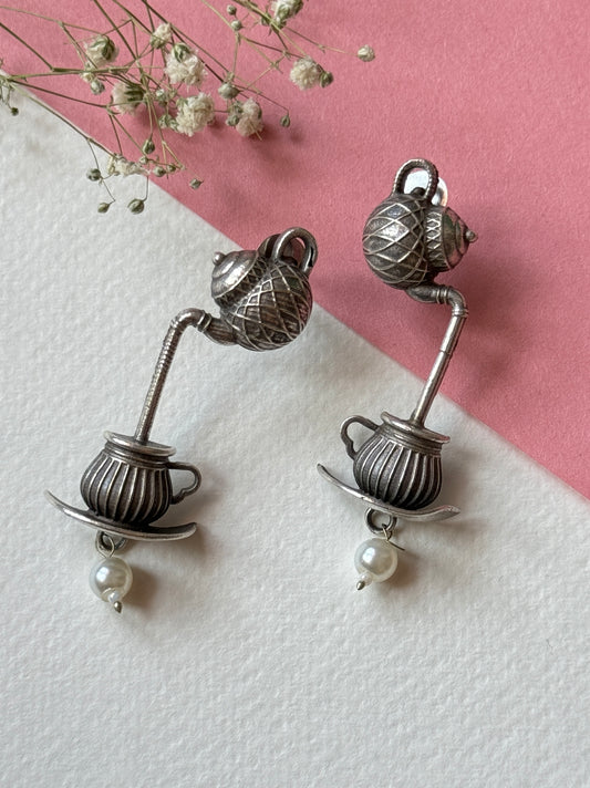 Tea Kettle Inspired Earrings