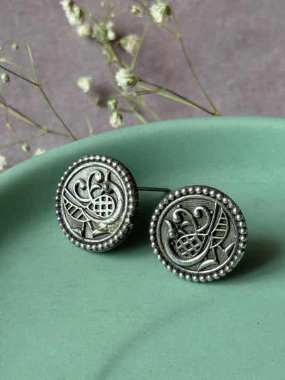 Daily Wear Self-Engraved Small Stud Earrings
