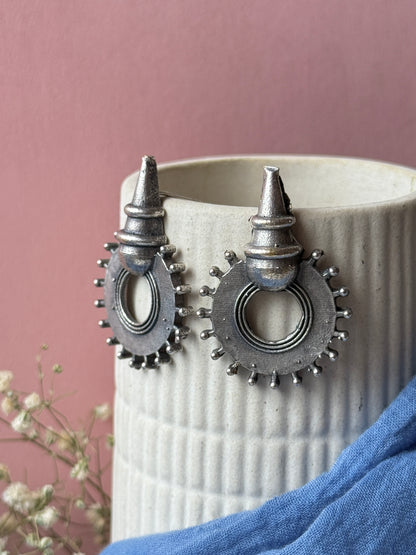 Antique Touch Brass Earrings