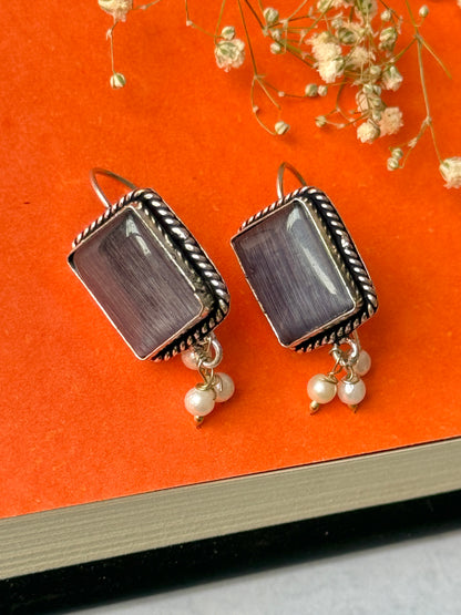 Silver Lookalike Daily Wear Hook Earrings