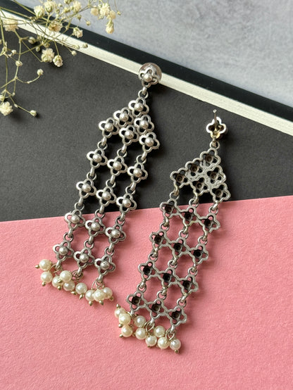 Long Hanging Chain Earrings