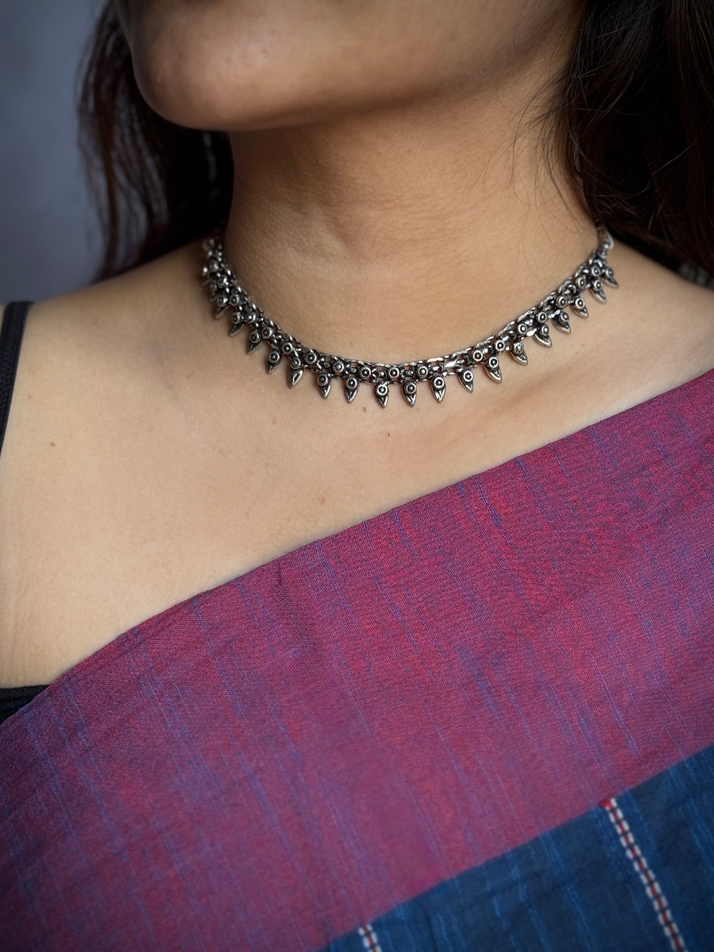 Antique Oxidised Necklace