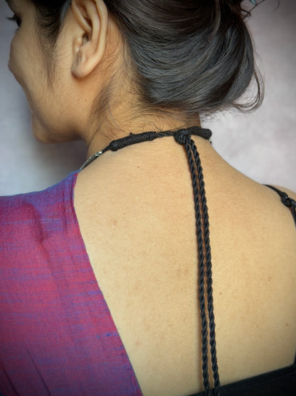 Self-Engraved Silver-Plated Hasli Necklace with Earrings