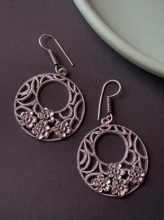 Circular Contemporary Earrings for Women