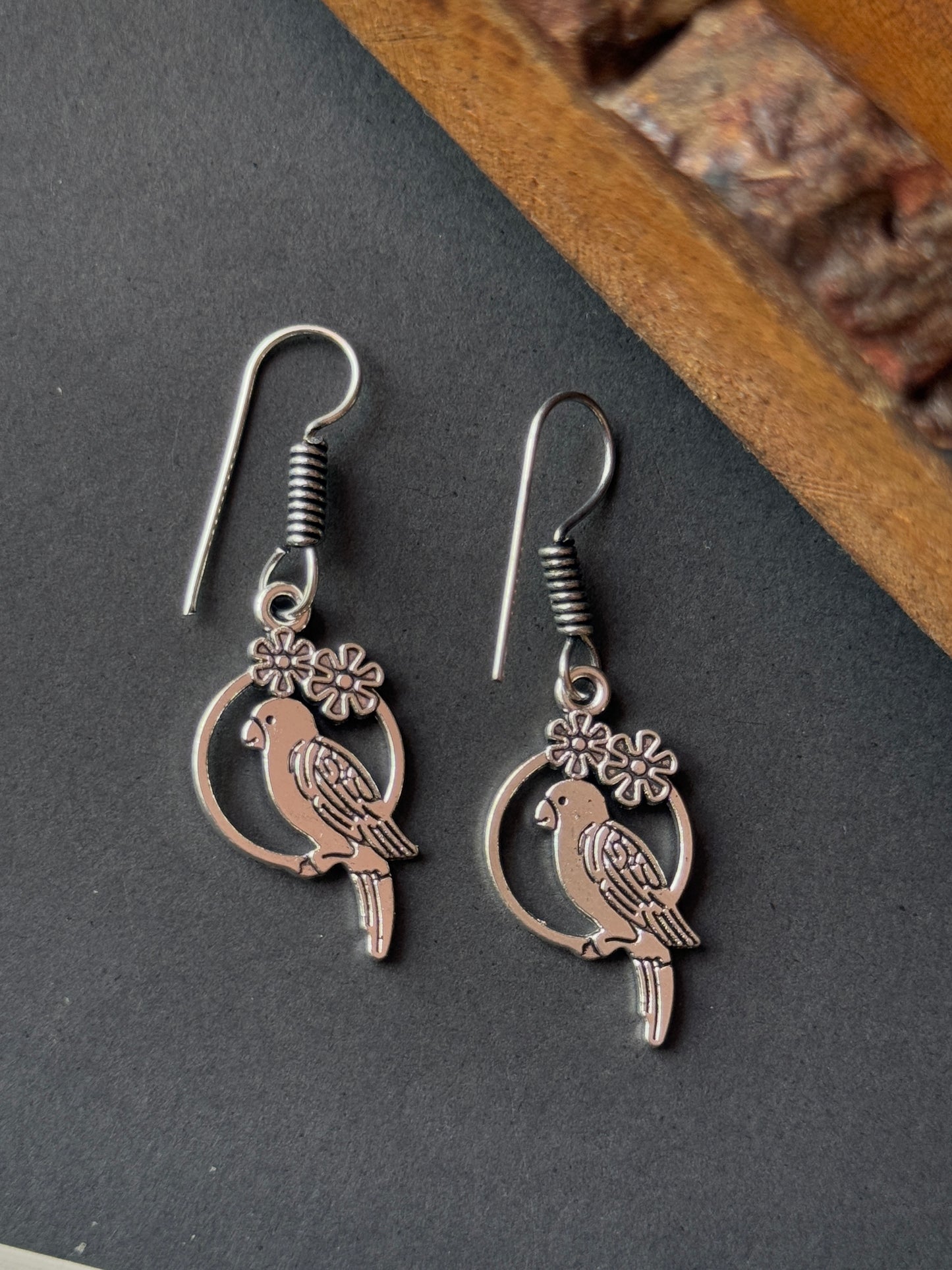 Dangling Parrot Earrings for Women
