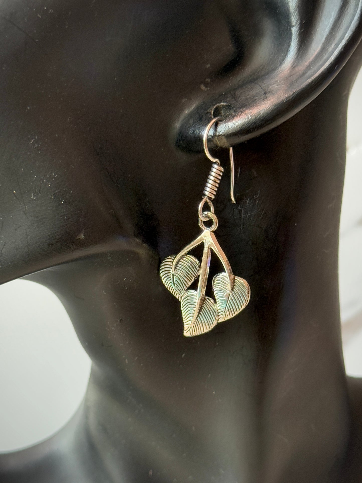 Triple Leaf Earrings for Women