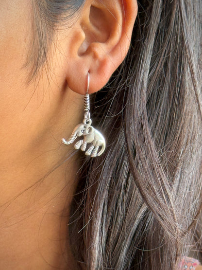 Cute Small Elephant Earrings for Women