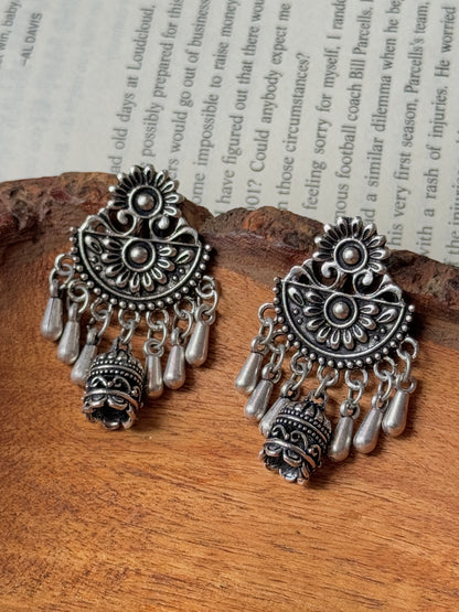 Oxidised Dangling Earrings for Women