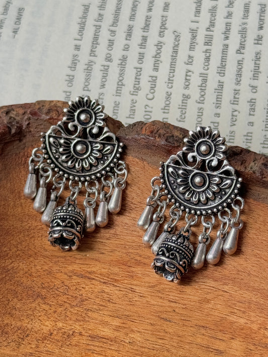 Oxidised Dangling Earrings for Women