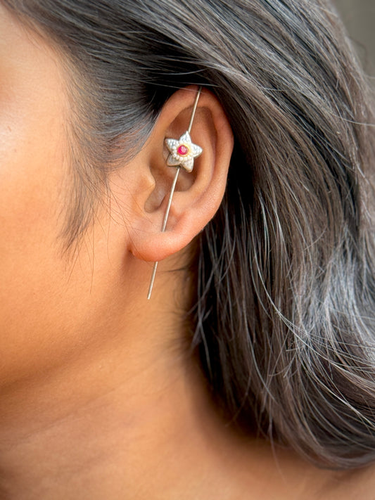 In-Ear Red Star Ear Cuff for Women