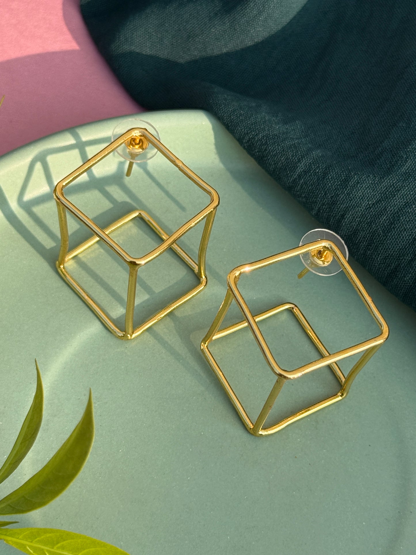 Statement Cube Earrings
