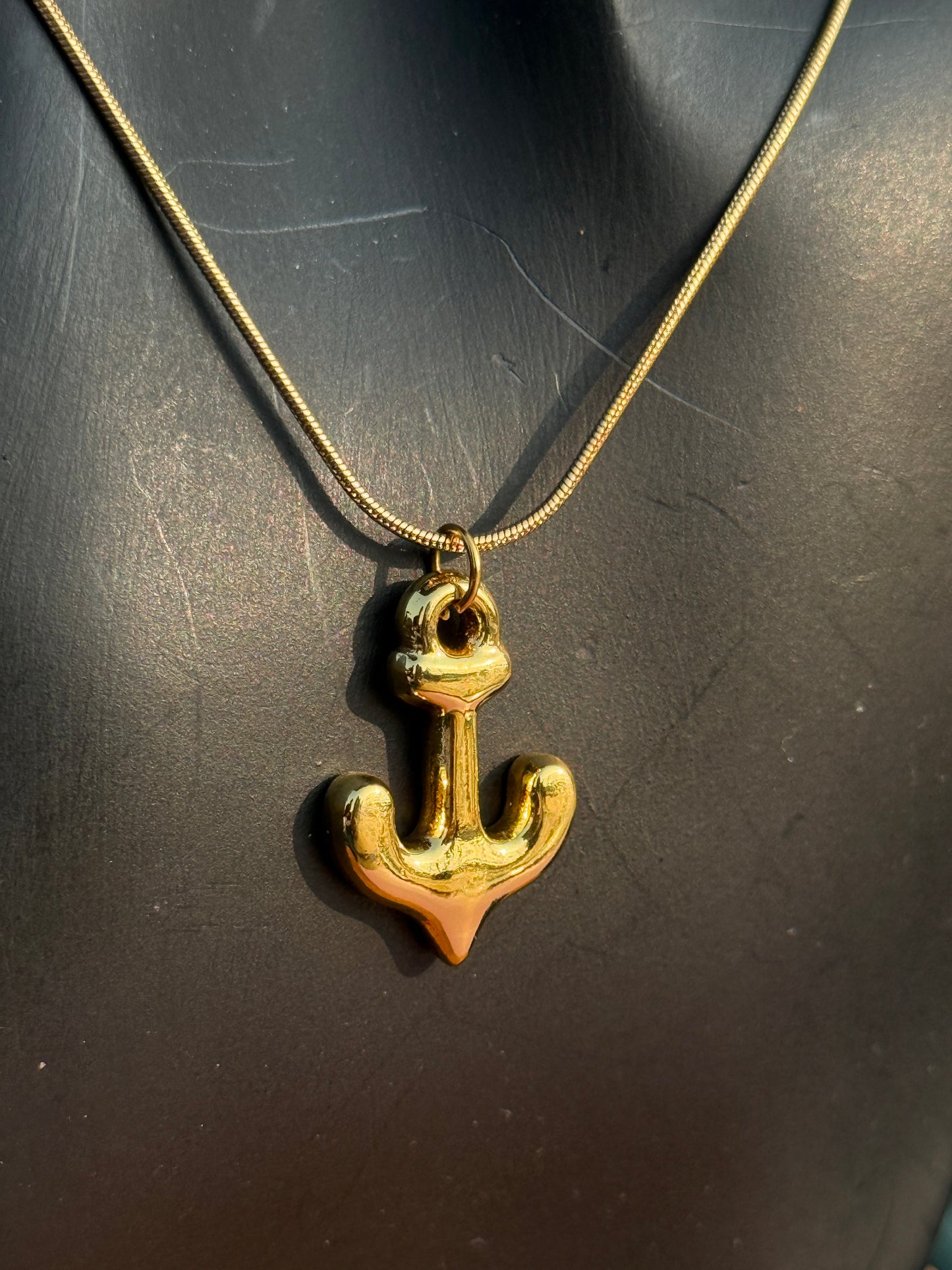 Love Anchor Anti-Tarnish Pendant