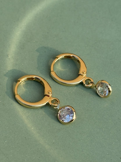 Set of 3 Golden Charms Earrings – Anti-Tarnish (Butterfly & Flower)