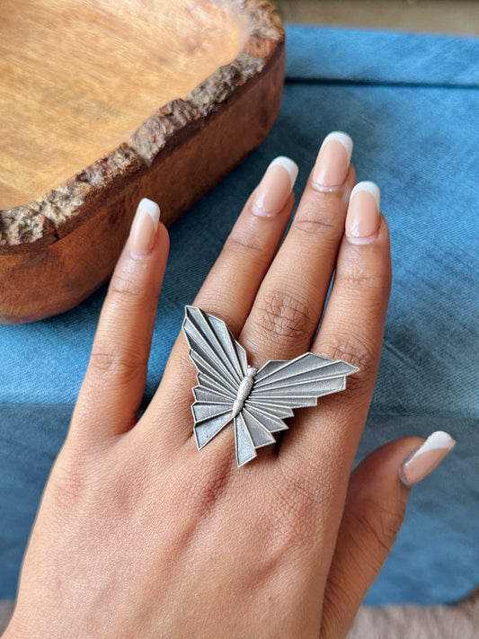 Butterfly Free-Size Ring for Women