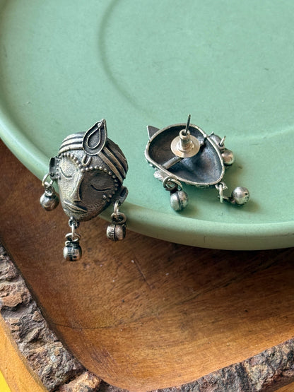 Face Inspired Artistic Stud Earrings