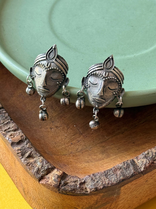 Face Inspired Artistic Stud Earrings