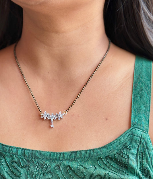 Baguette Snowflake Mangalsutra