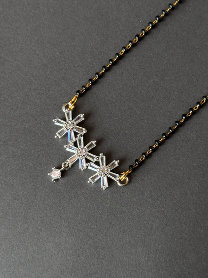 Baguette Snowflake Mangalsutra