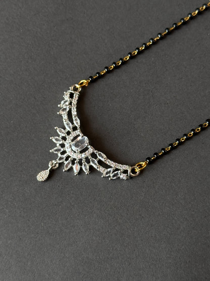 AD Marquise Mangalsutra | Floral Diamond Look Mangalsutra