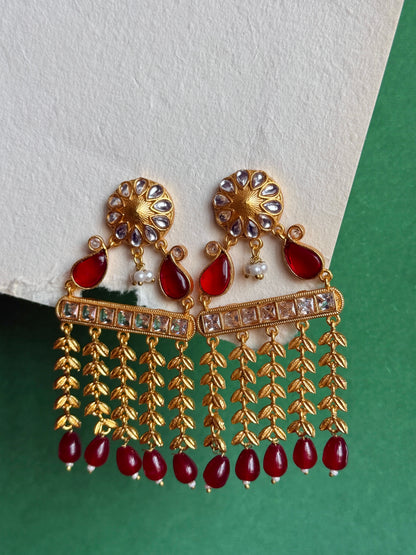 Gold-Toned Chandelier Statement Earrings