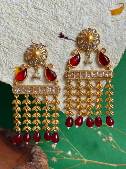 Gold-Toned Chandelier Statement Earrings