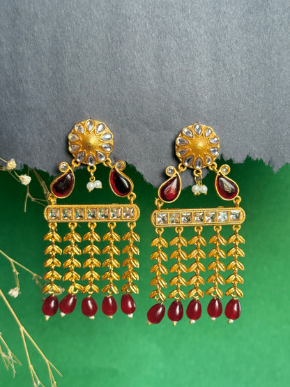 Gold-Toned Chandelier Statement Earrings
