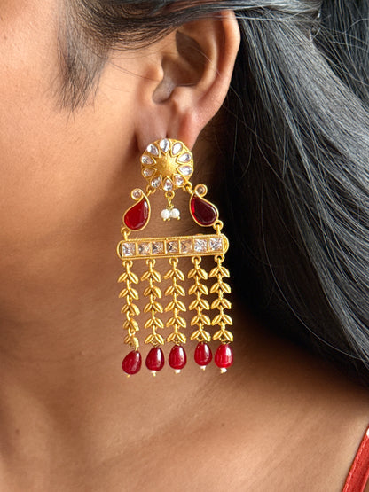 Gold-Toned Chandelier Statement Earrings